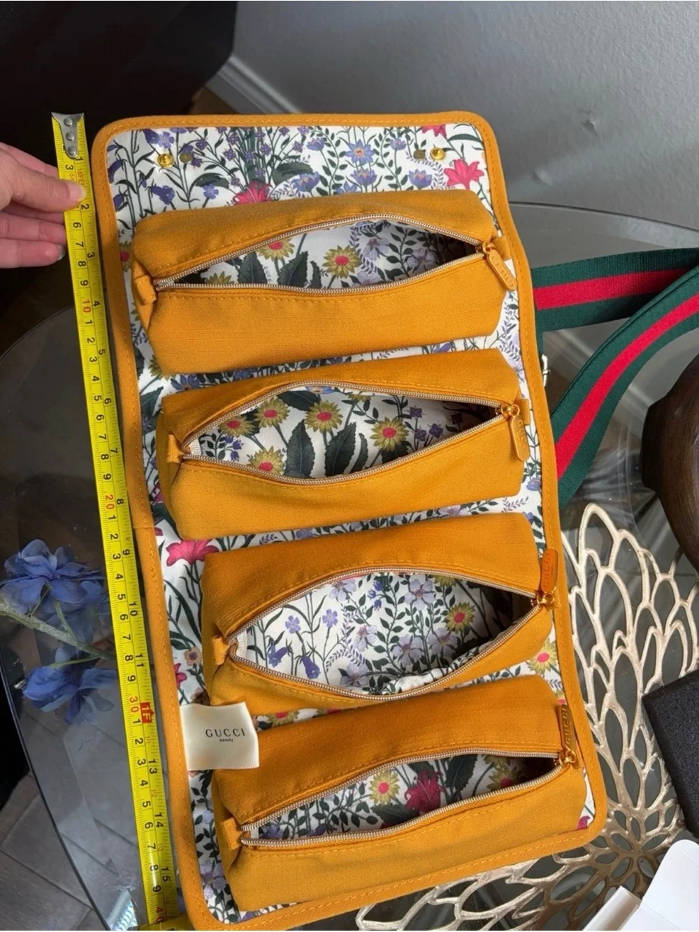 Gucci mustards yellow cylinder from beauty collection.